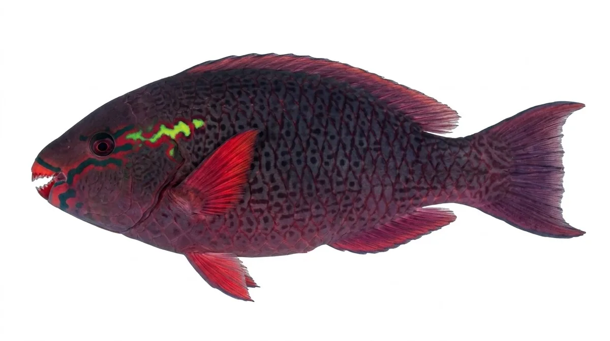 Dusky parrotfish — Scarus niger