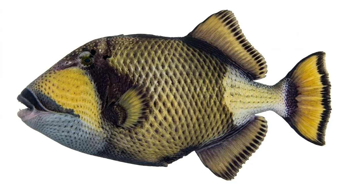 Titan triggerfish — Balistoides viridescens